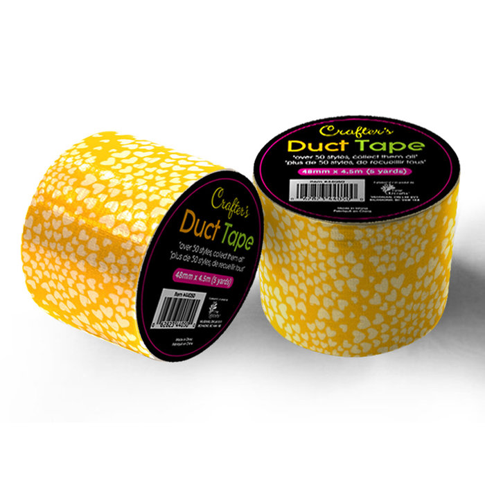 Time 4 Crafts Crafter's Duct Tape 48mm x 4.5m -  Yellow Heart