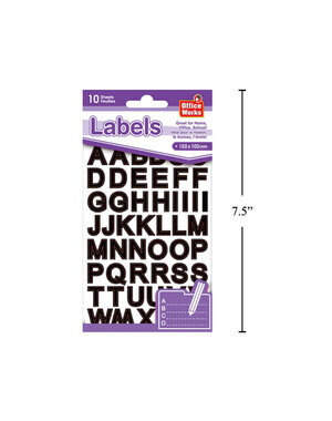 CTG Brands 10 Sheets Alphabet Labels,