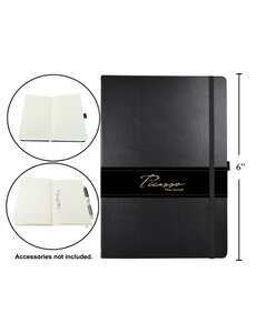 Picasso Picasso 4.5"x6.5" 80-sheet Ruled Fine Journal - Black
