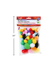 Kids Kraft PomPoms 100pk