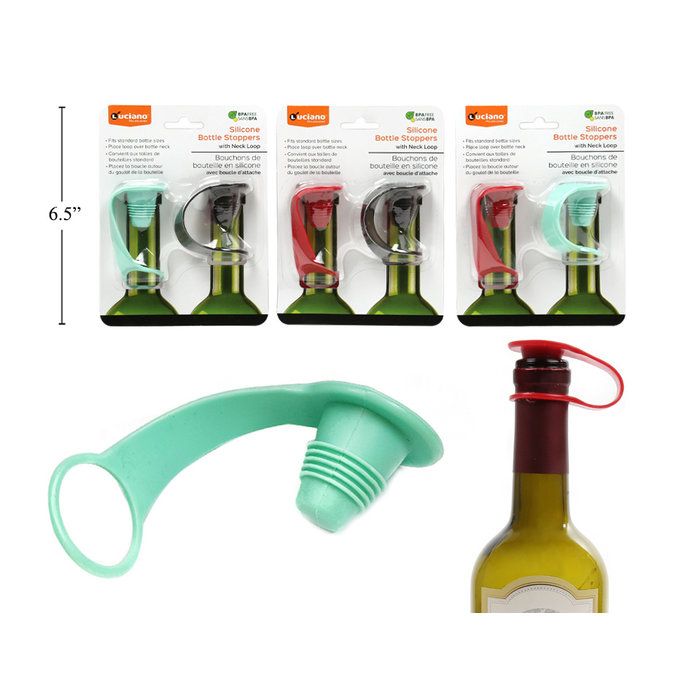 Luciano Gourmet Silicone Bottle Stopper