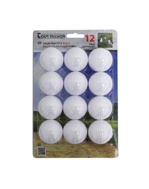 Tour Mission Practice Golf Balls Mixed Colours 12pk