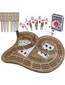 Bicycle 3-Track Cribbage Board