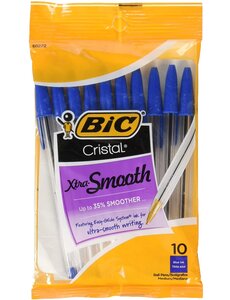 BIC Bic Round Stic Pens  - Blue 10pk