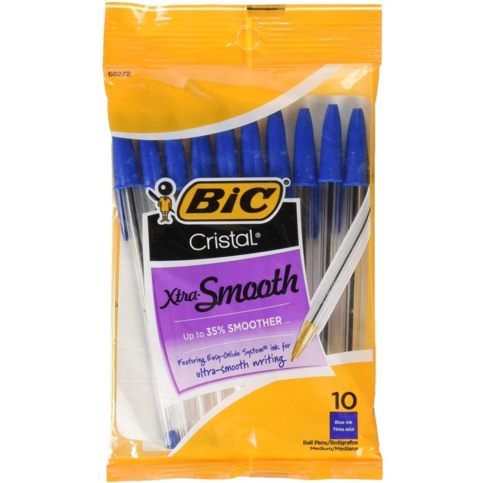 BIC Bic Round Stic Pens  - Blue 10pk