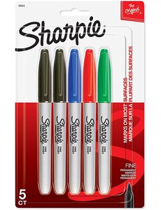 Sharpie Sharpie   Fine Assorted - 5pk