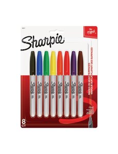 Sharpie Sharpie - Fine Point Assorted Colours  8 pk