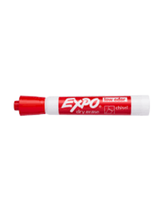 Integra Dry Erase Marker   Chisel Point - Red