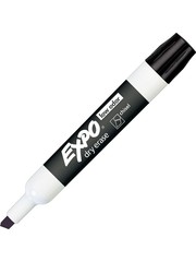 Integra Dry Erase Marker   Chisel Point - Black