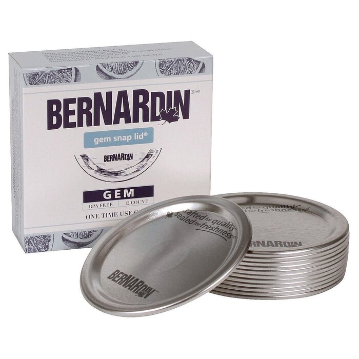 Bernardin Wide Mouth Snap Lid  12pk