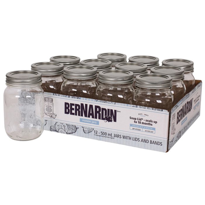 Bernardin Mason Jar 500ml - Dozen
