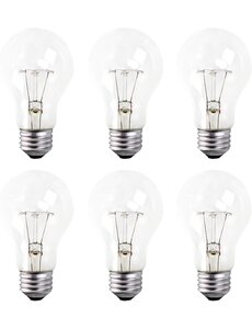  60W  A19 Rough Service Light Bulb  Clear  2pk  (Incl. $0.10 Env Fee)