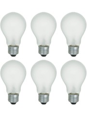  60W  A19 Rough Service Light Bulb  Frosted   2pk (Incl. $0.10 Env Fee)