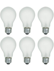  60W  A19 Rough Service Light Bulb  Frosted   2pk (Incl. $0.10 Env Fee)