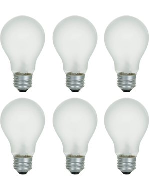  60W  A19 Rough Service Light Bulb  Frosted   2pk (Incl. $0.10 Env Fee)