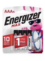  Energizer AAA4 Batteries  4pk  (incl. $0.16 Env Fee)