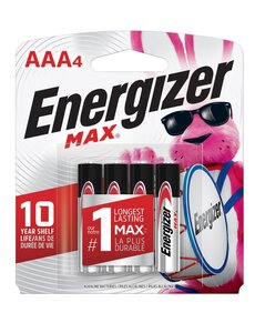  Energizer AAA4 Batteries  4pk  (incl. $0.16 Env Fee)