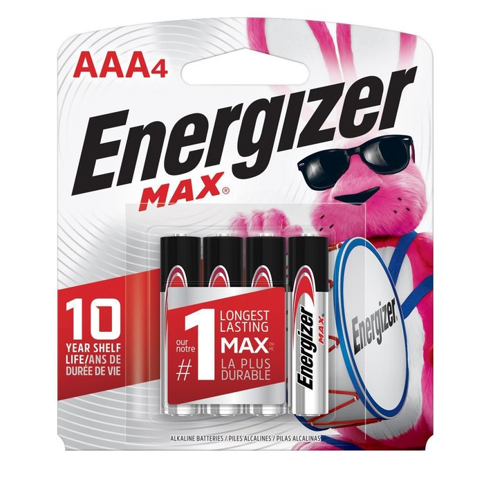 Energizer AAA4 Batteries  4pk  (incl. $0.16 Env Fee)