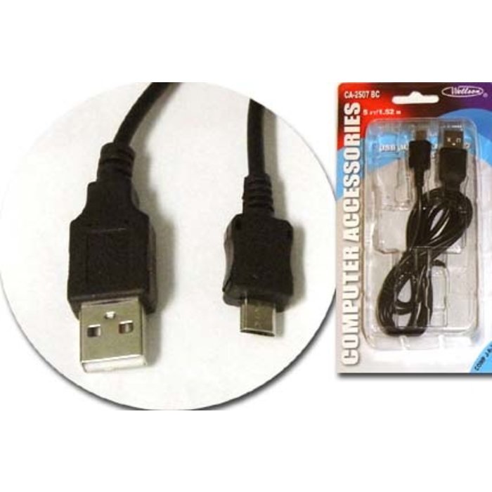 USB To Micro USB Cable  1.5m/5'