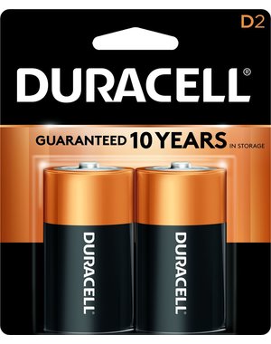 Duracell Duracell D2 Batteries  2pk  (incl. $0.16 Env Fee)
