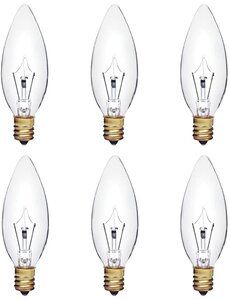  25W Chandelier Bulb  B10 Base - Clear (Incl. $0.10 Env Fee)