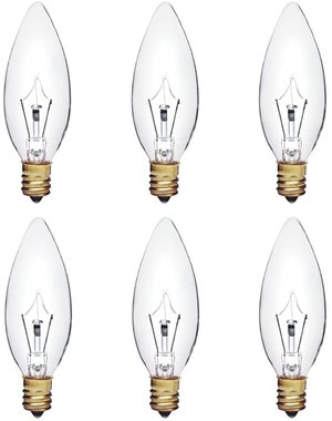  60W  B10 Rough Service Light Bulb    Clear  2pk (Incl. $0.10 Env Fee)