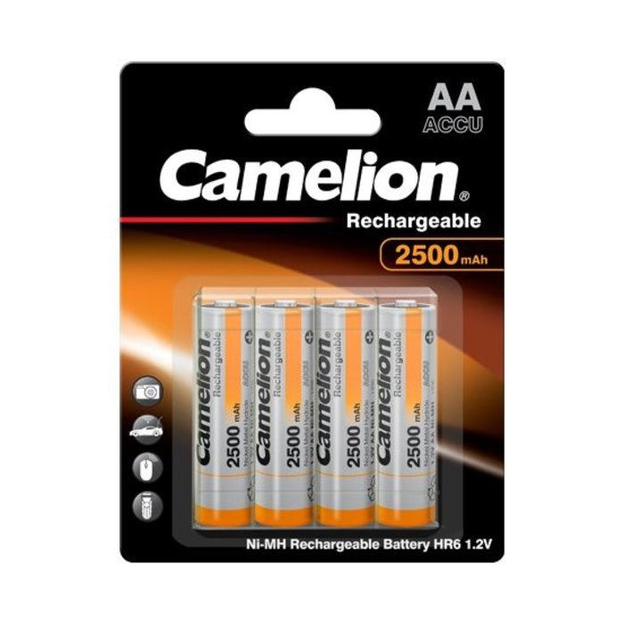 AA 2500 mAh Ni-MH Rechargeable Battery   2pk  (incl. $0.30 Env Fee)