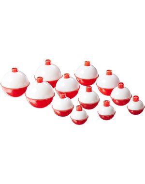  Red/White Plastic Floats  1 3/4"