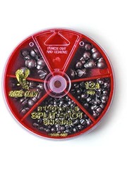  Removable Split-Shot Sinkers  Assorted  124pk