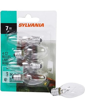  7W Night Light Bulbs  4pk (Incl. $0.20 Eco Fee)