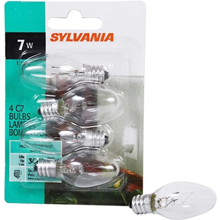 7W Night Light Bulbs  4pk (Incl. $0.20 Eco Fee)