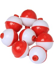 Angler Red/White Plastic Floats 1 1/2''