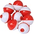 Angler Red/White Plastic Floats 1 1/2''