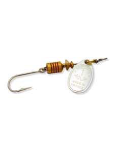 Mepps #1 Aglia In-Line Spinner (Dressed Silver) 1/8oz