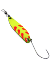 Gibbs Croc Spoon #1  (Chartreuse Fire Wing)  3/16oz