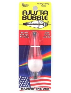 DoubleXTackle Ajusta Bubble Float 1/4Oz  - Red/White