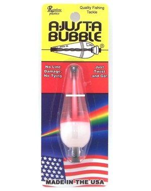 DoubleXTackle Ajusta Bubble Float 1/4Oz  - Red/White