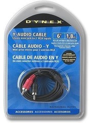  3 x RCA Plug to 3.5mm Plug  1.83m/6'