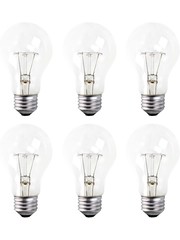  100W A19 Rough Service Light Bulb   Clear  2pk