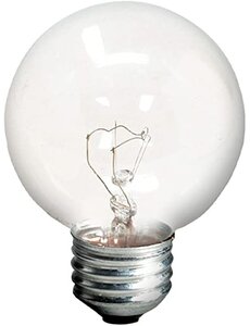  40W  Clear Vanity Light Bulb   G16.5   Candelabra Base 2pk