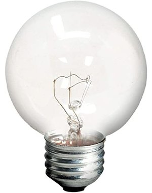  40W  Clear Vanity Light Bulb   G16.5   Candelabra Base 2pk