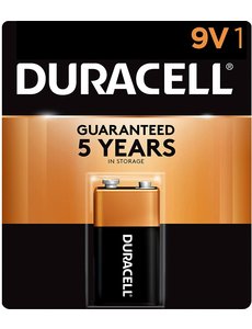 Duracell Duracell 9V Battery  (incl. $0.06 Env Fee)
