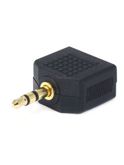  3.5MM STEREO PLUG TO 2x3.5MM GOLD