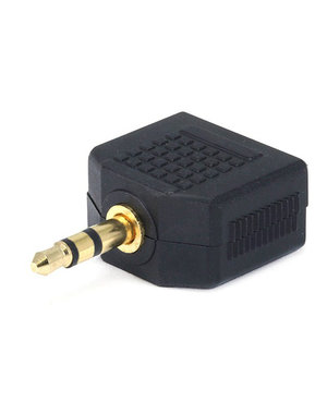  3.5MM STEREO PLUG TO 2x3.5MM GOLD