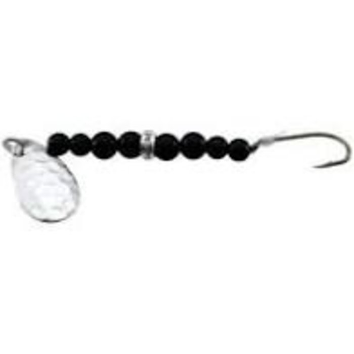 Gibbs Wedding Band In-Line Spinner Size 6  Black Bead