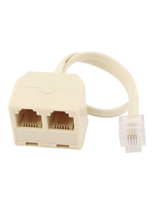  2-Way Modular Jack  Telephone Splitter