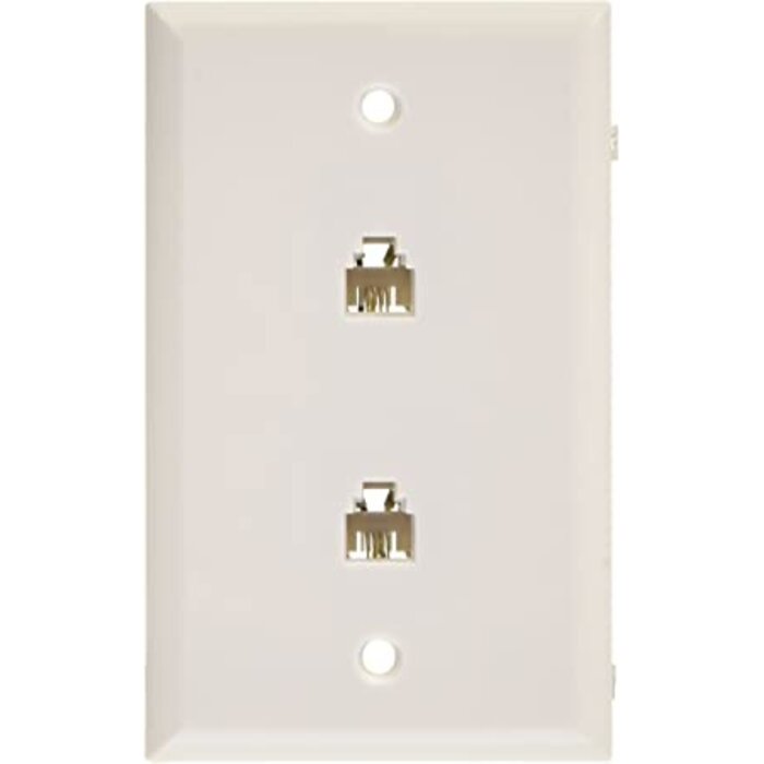 Modular Phone wall Jack Plate