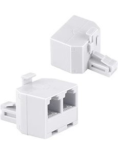  8 Conductor Modular Duplex Jack Ethernet Splitter