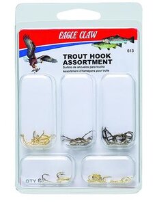  Eagle Claw Trout Hook Assortment   67pk