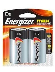  *Energizer D2 Batteries 2pk (incl. $0.16 Env Fee)